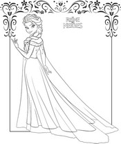 coloriage reine des neige elsa